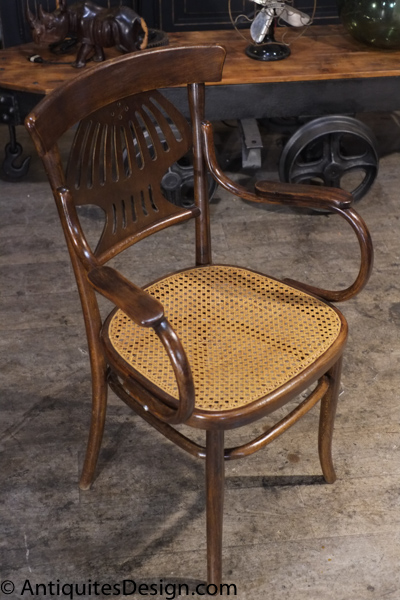 fauteuil ancien fischel  1900